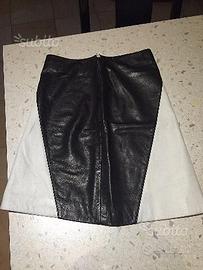 Gonna Versace in pelle