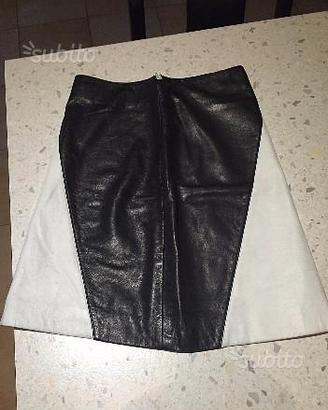 Gonna Versace in pelle