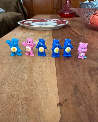 Lotto 6 Orsetti del Cuore (Care Bears) mini figure