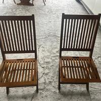 2 sedie da giardino