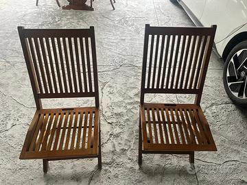 2 sedie da giardino