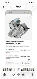 MOTORINO AVVIAMENTO VALEO NUOVO