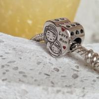 charm nuovo argento S 925 amore mamma