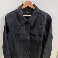 Giacca di jeans nera