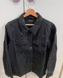 Giacca di jeans nera