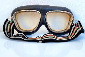 Occhiali vintage "BARUFFALDI" da moto/motociclista