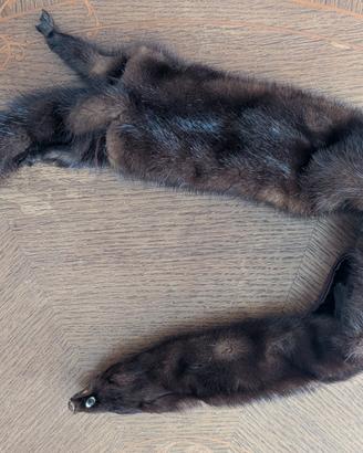 Sciarpa in visone vera pelliccia – accessorio vint