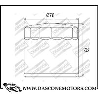 Champion - Filtro Olio Champion COF063 BMW Serie R