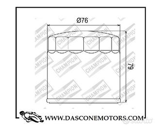 Champion - Filtro Olio Champion COF063 BMW Serie R