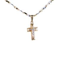 Collana con croce in oro