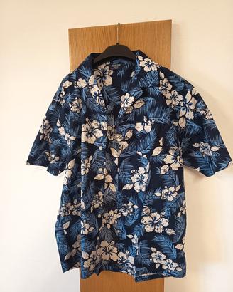 camicia hawaiana floreale taglia XL