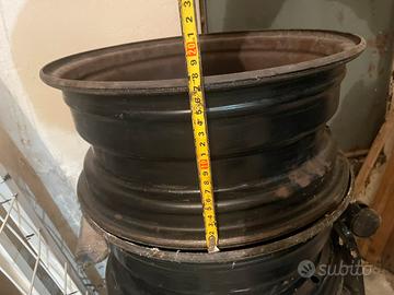 Set 4 Cerchi in ferro 15" originali Peugeot 207
