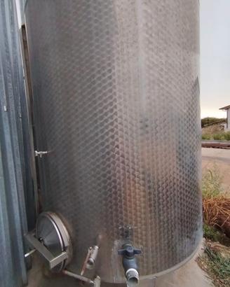 Cisterna serbatoio botte per vino INOX 5000 litri