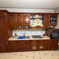 cucina lineare legno 4 mt