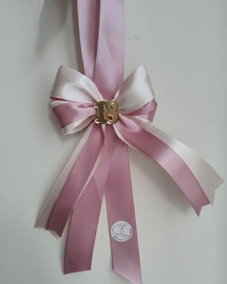 11 Fiocchi Bomboniere 18 Anni - Rosa Antico / Rosa