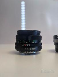 Fujinon 50mm f1.9 + adattatore Fuji-FX