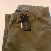 Pantaloni tagli 54 verde tipo jeans nuovi con cart