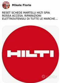 RESET SCHEDE MARTELLI HILTI SPIA ROSSA ACCESA 