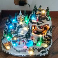 Presepe con luci e movimento