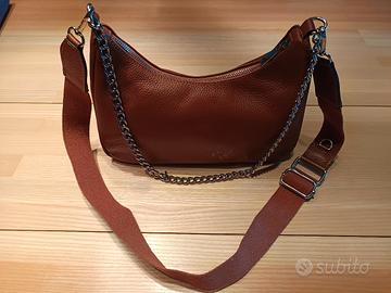 Borsetta Hobo modello "mezzaluna" - Vera Pelle