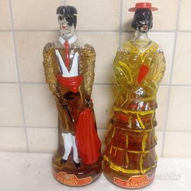 2 bottiglie brandy spagnolo anni 70