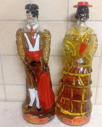 2 bottiglie brandy spagnolo anni 70