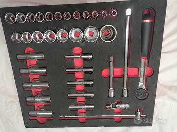 Set cricchetto e bussole 1/2" USAG 