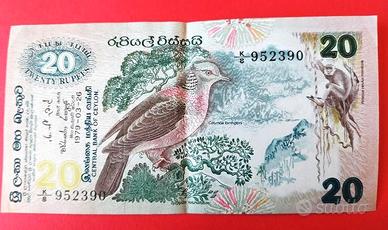 Banconote Ceylon 20 rupie