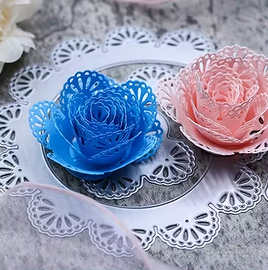 FUSTELLA FIORE BORDO IN PIZZO