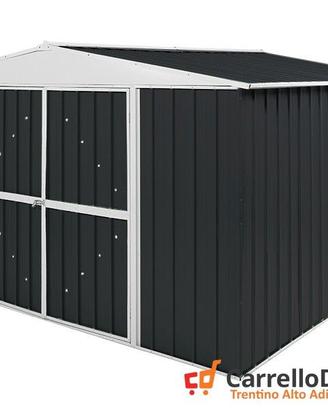Box in Acciaio da giardino 360x345cm nero