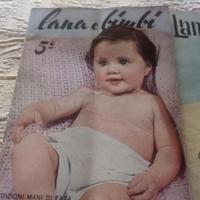 Due riviste 1958 e 1963 lana e bimbi ed. mani di f