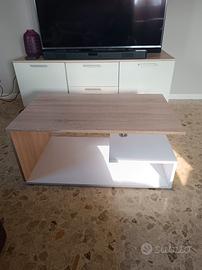 MOBILE SOGGIORNO+ VETRINA + TAVOLINO