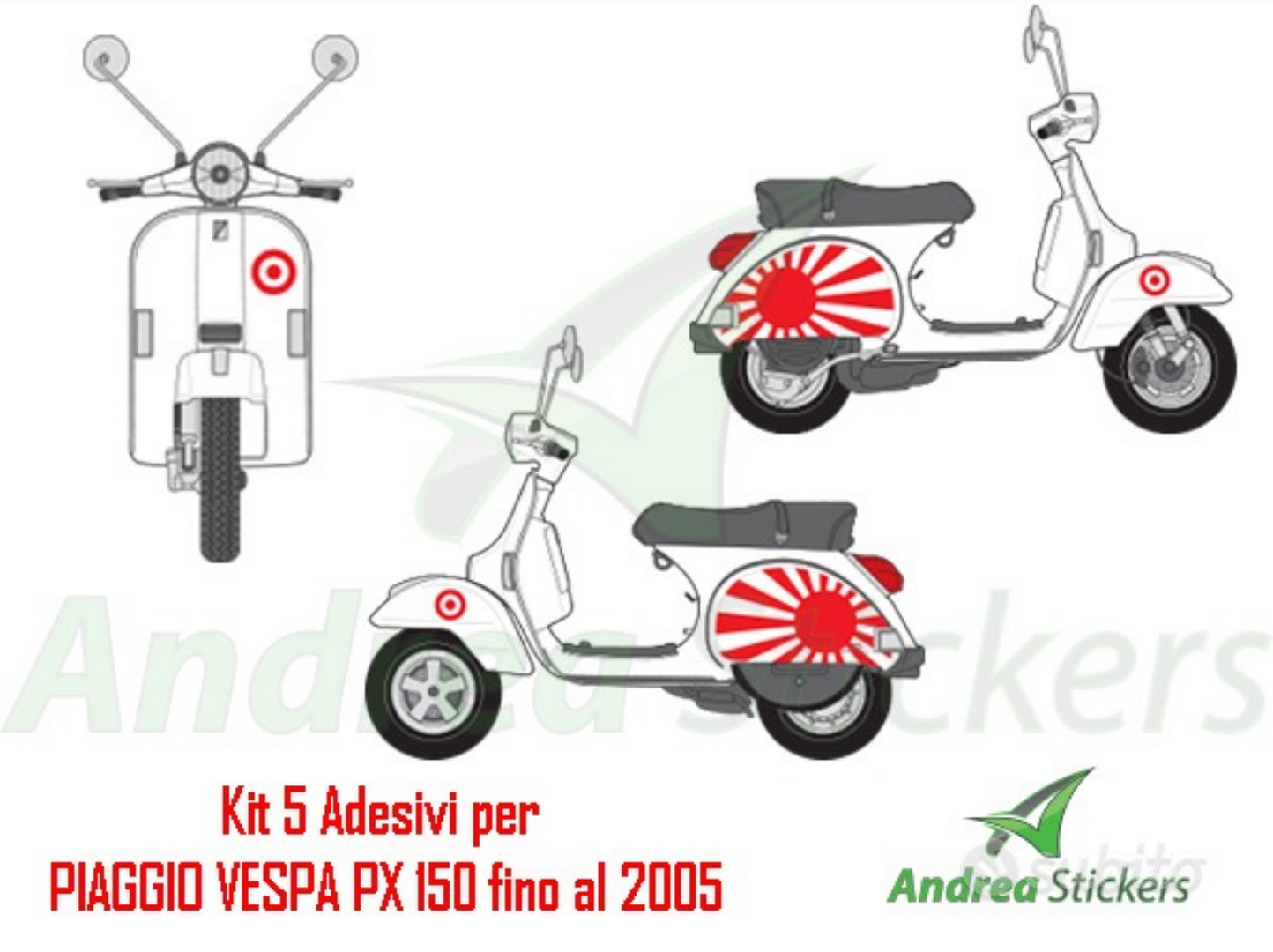 Kit adesivi per PIAGGIO VESPA PX 150 - Accessori Moto In vendita a Cosenza