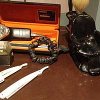 Rasoio vintage accessori barbiere lametta Philips