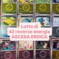 Pokémon Ascesa Eroica lotto di 42 reverse energia