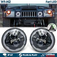 FARI LED Per HUMMER H1 H2 Angel Eyes OMOLOGATI