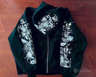 Supreme x AOI Zip Up Hooded Sweatshirt Black