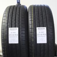 2 PNEUMATICI USATI 225 60 R18 104V CONTINENTAL