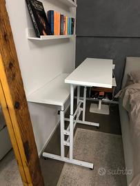 scrivania sdoppiata regolabile