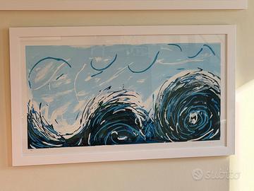 Mario Schifano - Onde - Serigrafia Materia - P.A