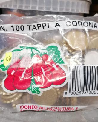 Tappatrice e 6 pacchi di tappi a corona da 100