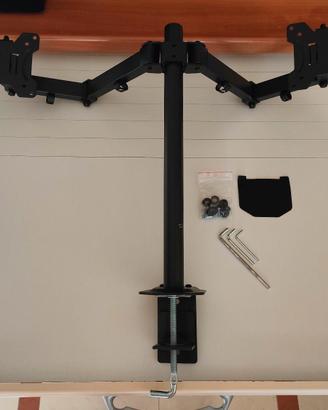 Supporto doppio monitor VESA 75X75 e 100x100