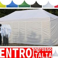 3x6 Gazebo richiudibile impermeabile con 4 pareti