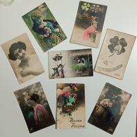 Lotto di 7 cartoline vintage anni'30 