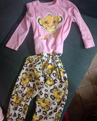 pigiama bimba della Disney