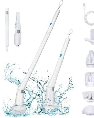 Spazzola per Pulizia Elettrica Senza Fili, con 4 T