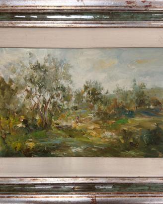 Norberto Martini pittore quadro olio Uliveto