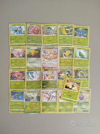 lotto carte Pokemon holo vintage erba verde serie