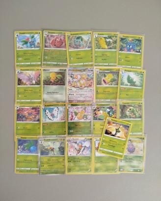 lotto carte Pokemon holo vintage erba verde serie