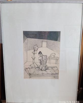 QUADRO OPERA GRAFICA ARTISTA ATTARDI UGO